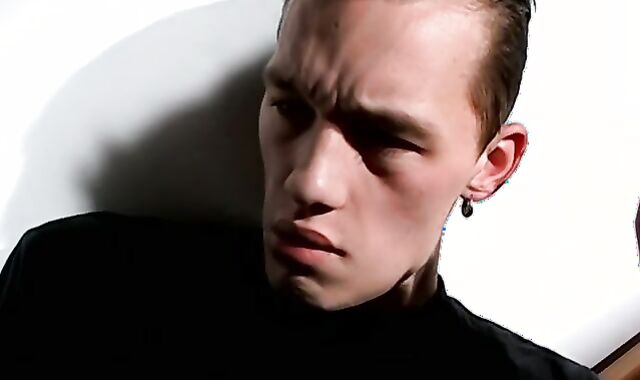 BoysSmoking: Thrilled Jony jerks his uncircumcised knobs succulent juices while smoking