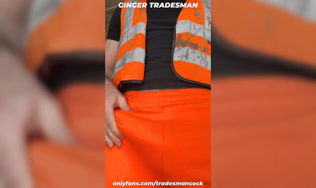 Internal ejaculation XL Enormous wooly beefstick ejaculates inwards Ginger tradesman’s bootie on construction website