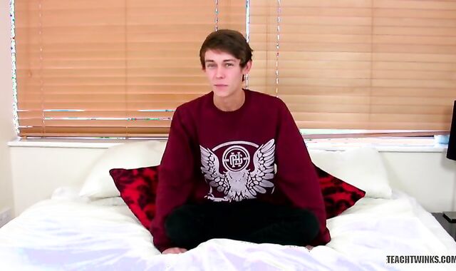 TeachTwinks: Exhilarated Jamie Sykes Wanks His Huge Rock Rock hard Meat