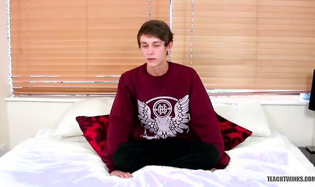 TeachTwinks: Exhilarated Jamie Sykes Wanks His Huge Rock Rock hard Meat