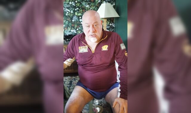 COACH BANGS HIMSELF! Attempts to display player how he enjoys it!