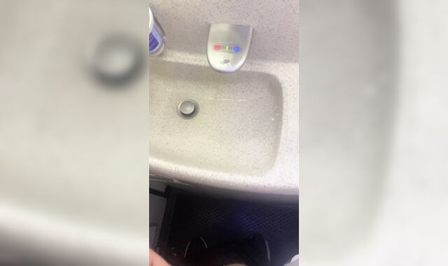 Wanking off and jizz in vapid