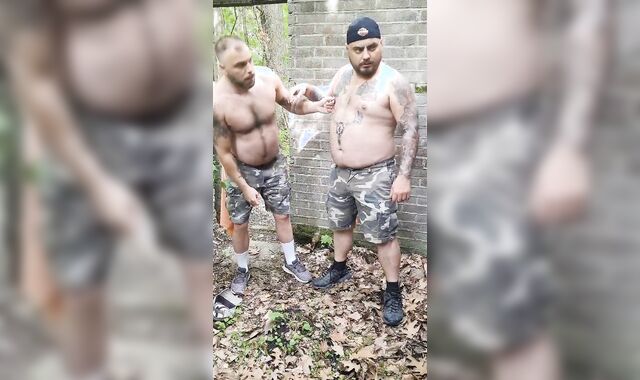 Caught fapping off at older deserted palace