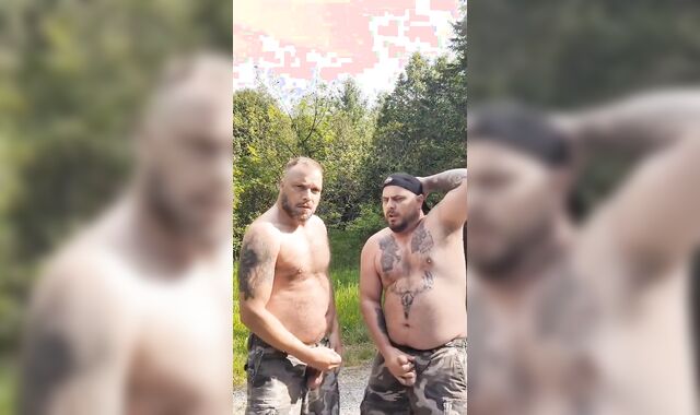 Caught fapping off at older deserted palace