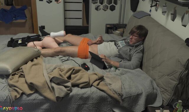 Masturbating my man-meat in plow machine - unbelivable ejaculation!