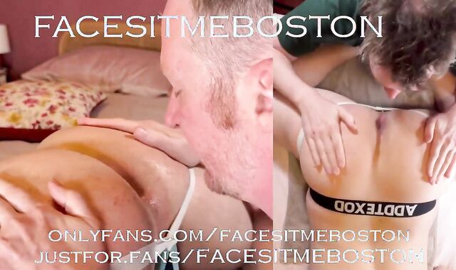 Under a tuscan bootie! Facesitmeboston gobbles an Italian Culo