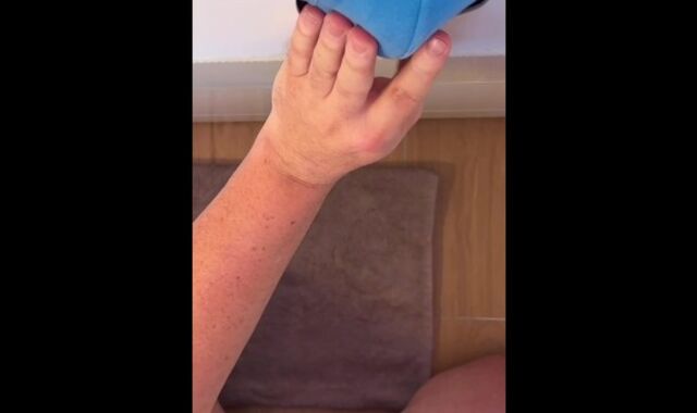 Gay-for-pay stud with an XL pecker creeps to the gloryhole – while his wifey waits in the van