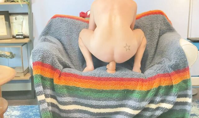 Dad Drilling Slot with Fat Fake penis