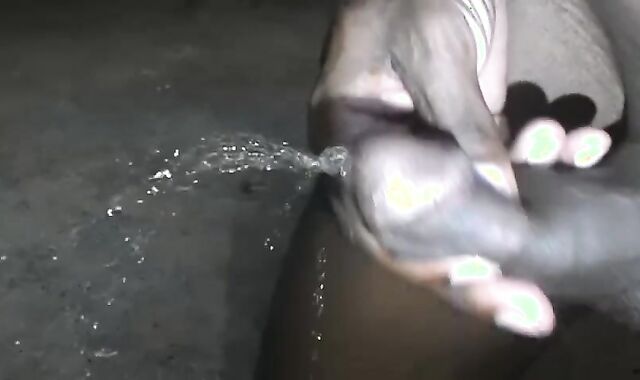 GOOD-SIZED BONER DARK-HUED PEEING AND DUMPING