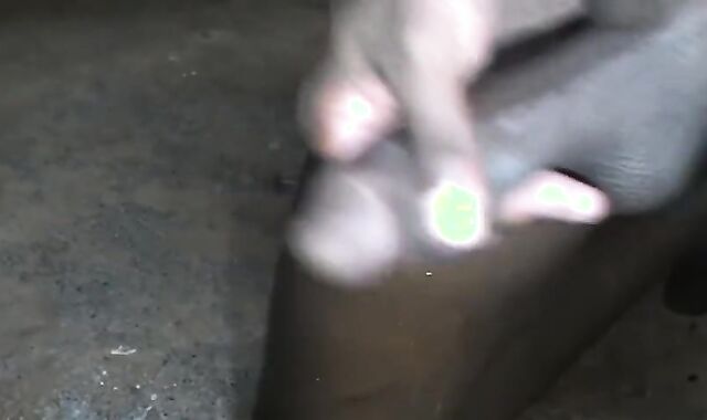 GOOD-SIZED BONER DARK-HUED PEEING AND DUMPING