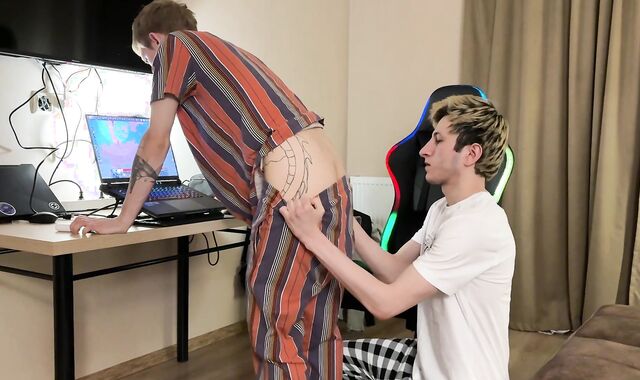 mouth-watering tearing up, suck off enjoyment sucky-sucky and pounding a lad's taut bum