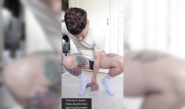 Railing my ample faux-cock till I gape