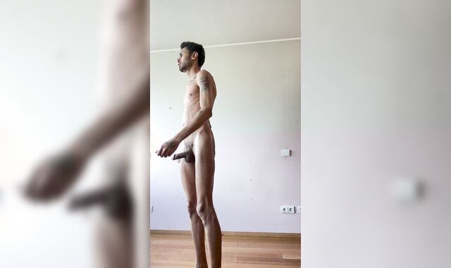 Working out and stroking off