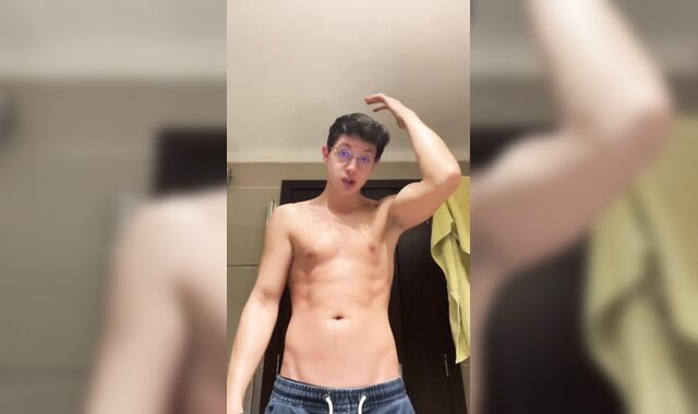 Scorching Stud Masturbates Off Until A Giant Cum shot On His Torso