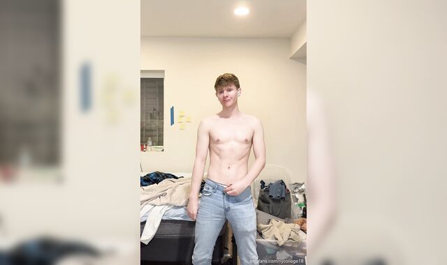 First-timer School Dangled Lad Magically Loses Clothes
