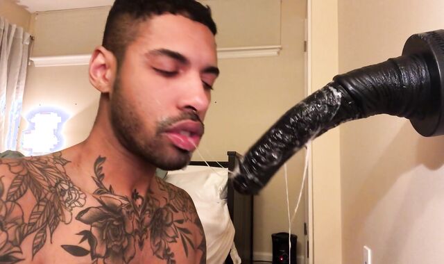 Dirty Mouth Instructing with Giant Fake penis