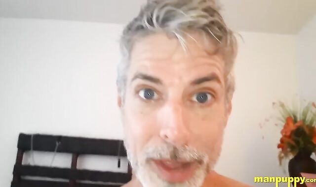 ManPuppy: Compilation of exhilarated DILF flaunting his chisel and nuts before wanking