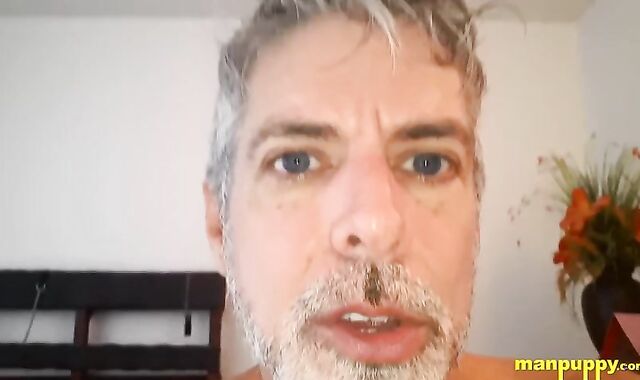 ManPuppy: Compilation of exhilarated DILF flaunting his chisel and nuts before wanking