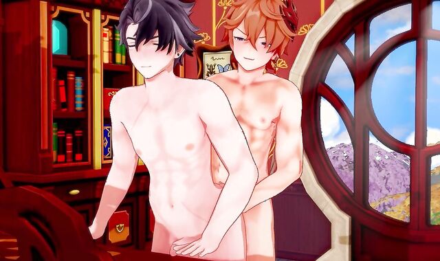 Wriothesley x Childe - Genshin Influence Yaoi Manga porn Toon