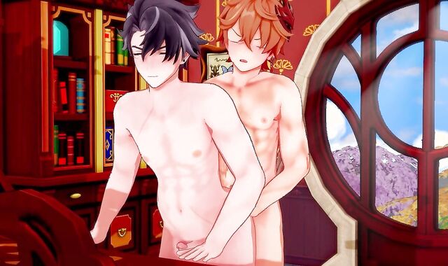 Wriothesley x Childe - Genshin Influence Yaoi Manga porn Toon