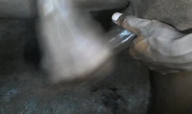 MONSTER EBONY MANMEAT ROCK HARD MILKING