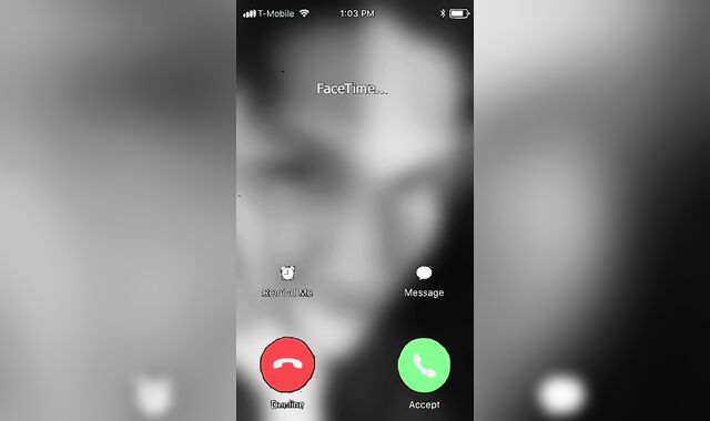 VideoCall for Dad • A nice nubile faps on a flick call with his father.