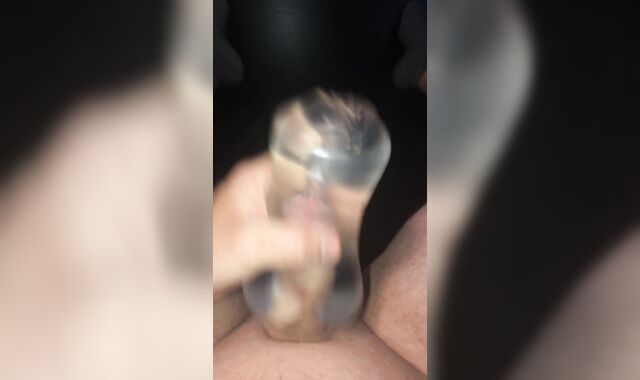 I dream your man sausage could meet me half way in this clear stroker fucktoy