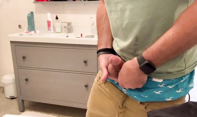 Spoken onanism with ball - manstick ring, sagging, wank-off and jism. Hollister wanker