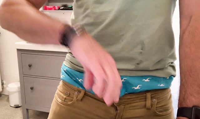 Spoken onanism with ball - manstick ring, sagging, wank-off and jism. Hollister wanker