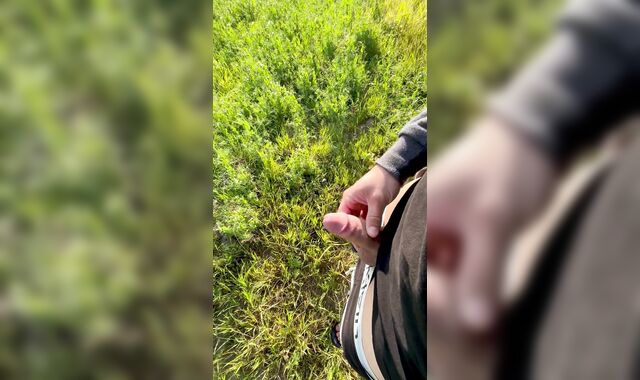 masturbating off in the area, lots of jizm