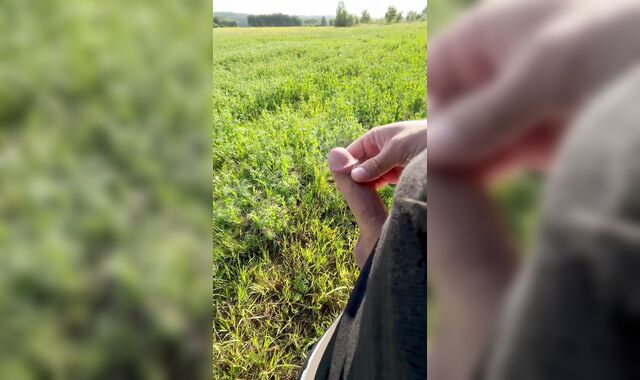 masturbating off in the area, lots of jizm