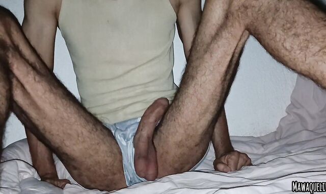 This Stud's Crazy Pecker Gets Feetjob and Makes Him Jizm Rigid