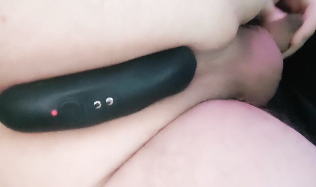 Luving my guts have fun with Lovense Brim hitachi