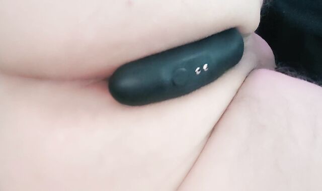 Luving my guts have fun with Lovense Brim hitachi