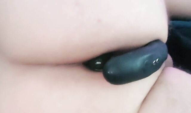 Luving my guts have fun with Lovense Brim hitachi