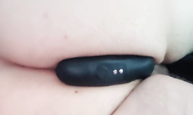 Luving my guts have fun with Lovense Brim hitachi