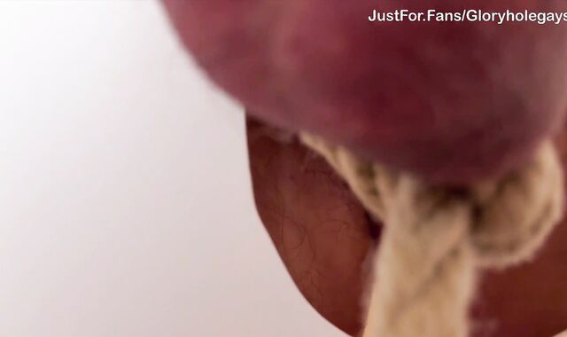 immense Monster Man sausage Gets Bound at the Gloryhole