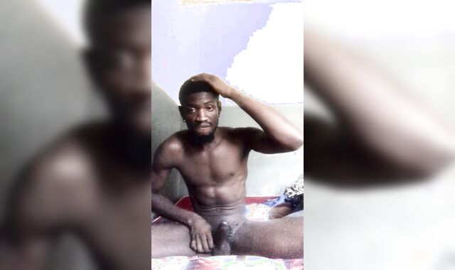 Having a jiggly afternoon wanking alone with my BIG BLACK COCK