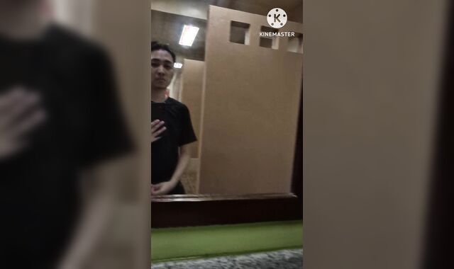 Jakol sa cr ng resort habang may mga nagbabanlaw sa bathroom guest room