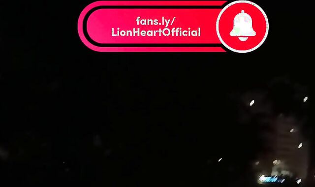 The most powerful jizm-shot at night on the street