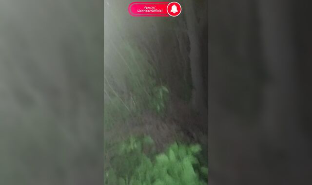 The most powerful jizm-shot at night on the street