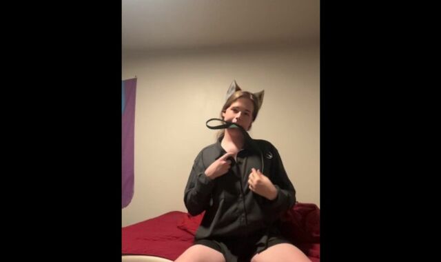 Your intimate femboy has a fresh garb to take off for you