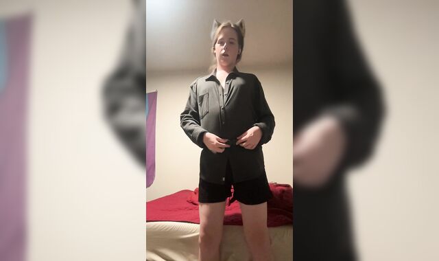 Your intimate femboy has a fresh garb to take off for you