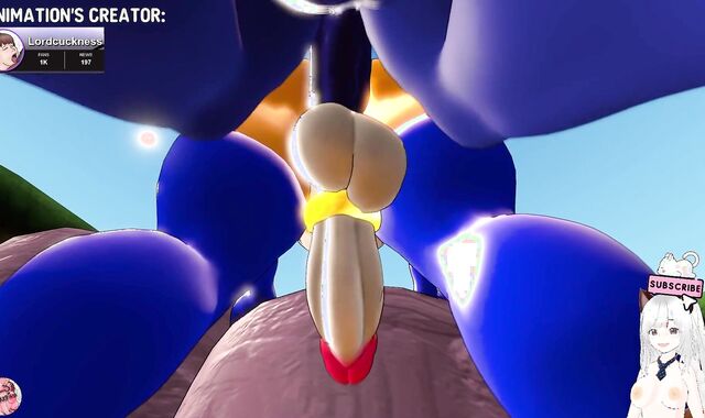 Sonic stuffs his yam-sized pipe into Tails until he ejaculates inwards (Lordcuckness toon) - Jazziuu
