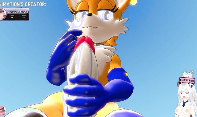 Sonic stuffs his yam-sized pipe into Tails until he ejaculates inwards (Lordcuckness toon) - Jazziuu