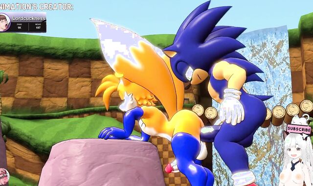 Sonic stuffs his yam-sized pipe into Tails until he ejaculates inwards (Lordcuckness toon) - Jazziuu