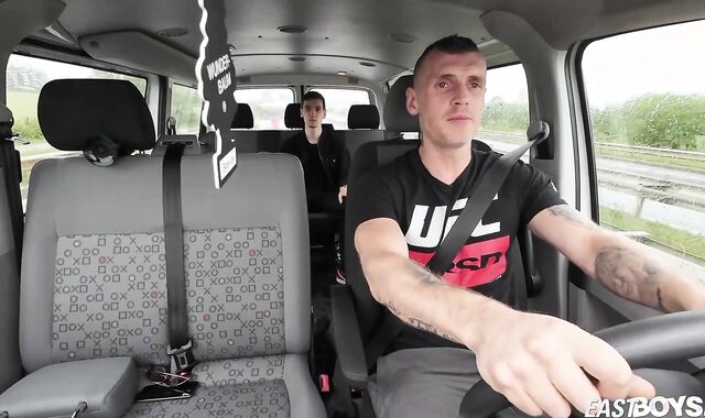 Cab driver with meaty fuckpole ravages teenager stud client rigid