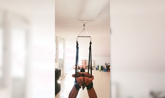 Faggot is roped up and strung up as penalty