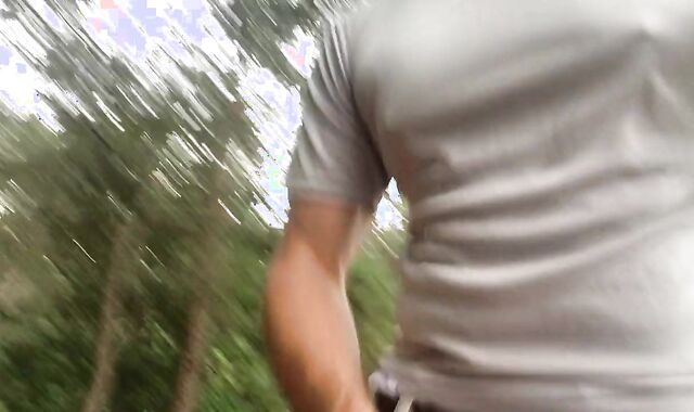 Public Onanism by the sea, sagging, displaying some briefs