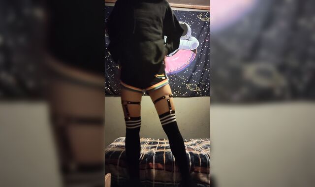 Femboy undress ;three